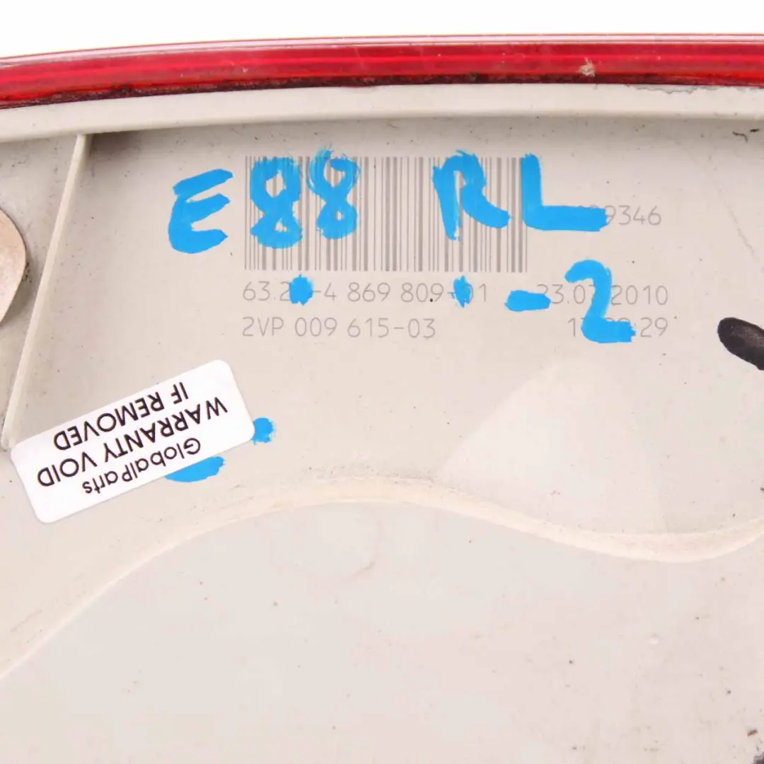 Lamp BMW E82 E88 Taillight Tail Light Side Panel Left N/S to Rear with Part number 4869809 Rear Lamp BMW E82 E88 Taillight Tail Light Side Panel Left N/S - SKU 4869809-2 - Part number 4869809