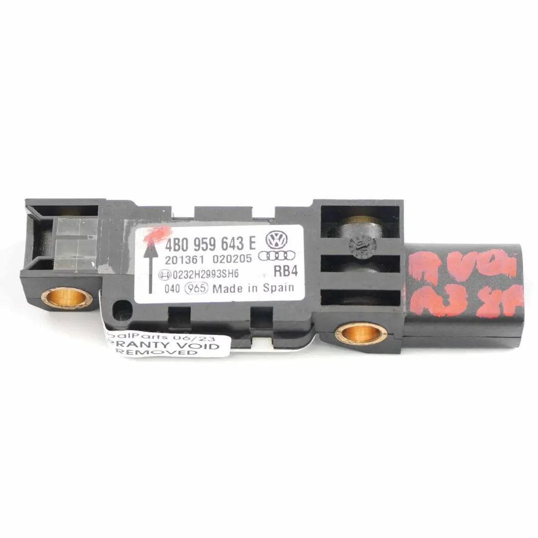 Audi A3 8P crash impatto Airbag sensore unità modulo Air Bag - SKU 4B0959643E - Numero di parte 4B0959643E