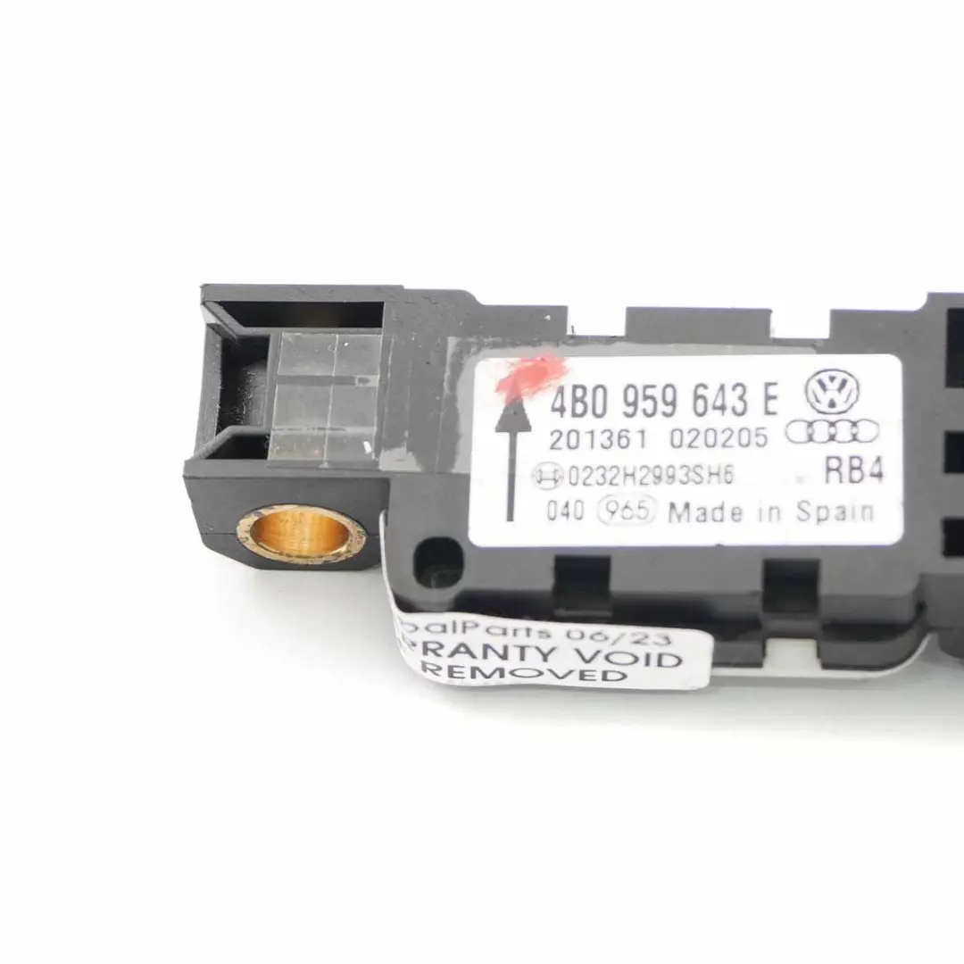 Audi A3 8P Unidad del sensor del airbag de impacto Modul Air Bag - SKU 4B0959643E - Número de pieza 4B0959643E