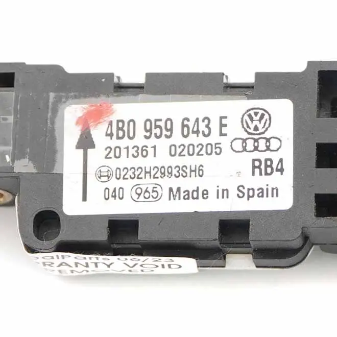 Audi A3 8P Czujnik Sensor Uderzenia - SKU 4B0959643E - Numer Części 4B0959643E