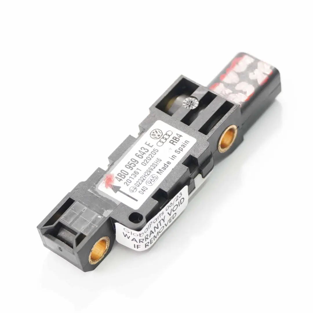 Crash Impact Airbag Sensor Unit Module Air Bag to Audi A3 8P with Part number 4B0959643E Audi A3 8P Crash Impact Airbag Sensor Unit Module Air Bag - SKU 4B0959643E - Part number 4B0959643E
