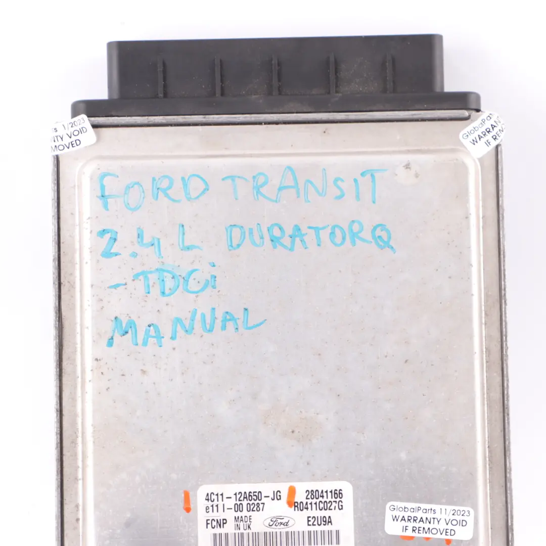 Ford Transit MK6 2.4 TDCi Diesel Engine Control Unit ECU 4C11-12A650-JG - SKU 4C1112A650JG - Part number 4C1112A650JG
