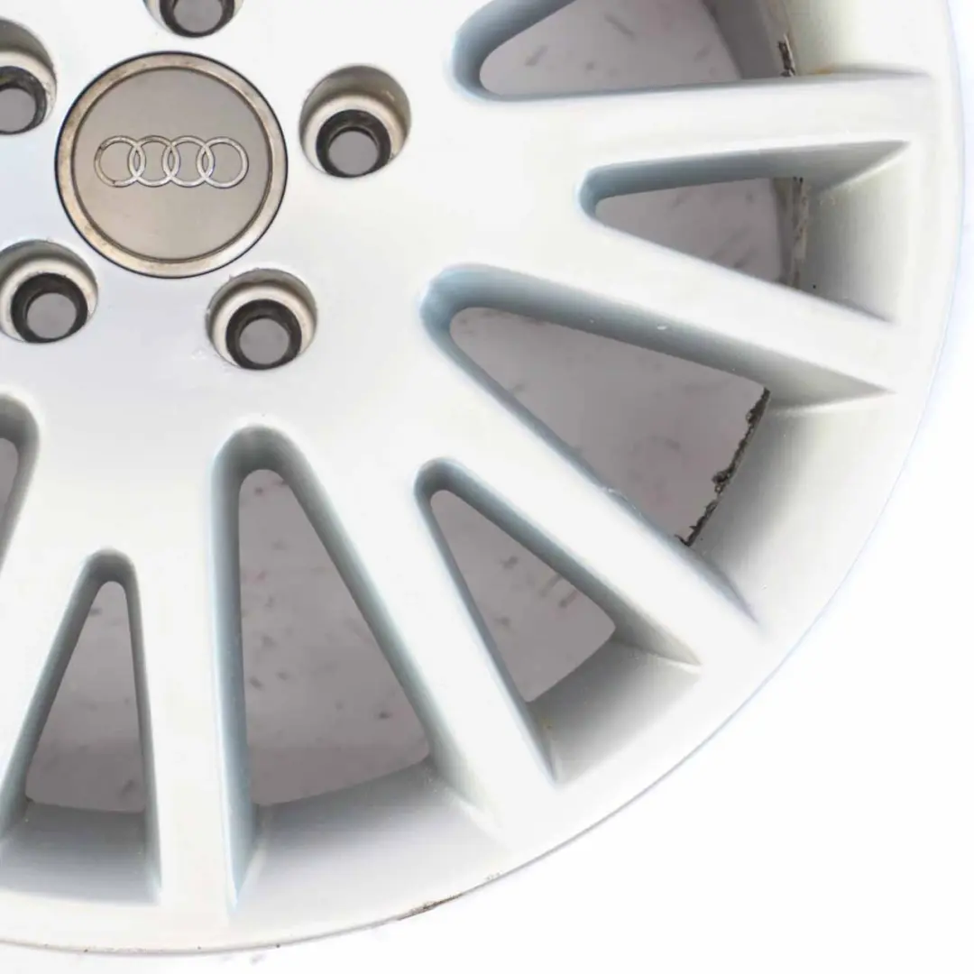 Alloy Rim 17" 7,5J ET:45 to Audi A4 B6 Silver Wheel with Part number 4F0601025AK Audi A4 B6 Silver Wheel Alloy Rim 17" 7,5J ET:45 - SKU 4F0601025AK-4 - Part number 4F0601025AK