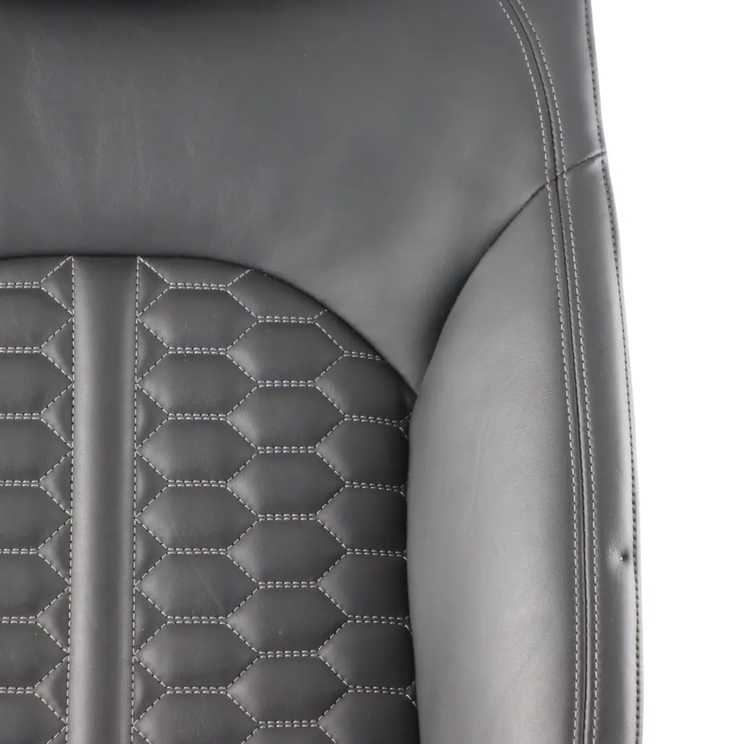 Backrest Heated Left N/S Covering Black Leather Soul to Audi RS6 C7 Rear Seat with Part number 4G0885805BA Audi RS6 C7 Rear Seat Backrest Heated Left N/S Covering Black Leather Soul - SKU 4G0885805BA - Part number 4G0885805BA