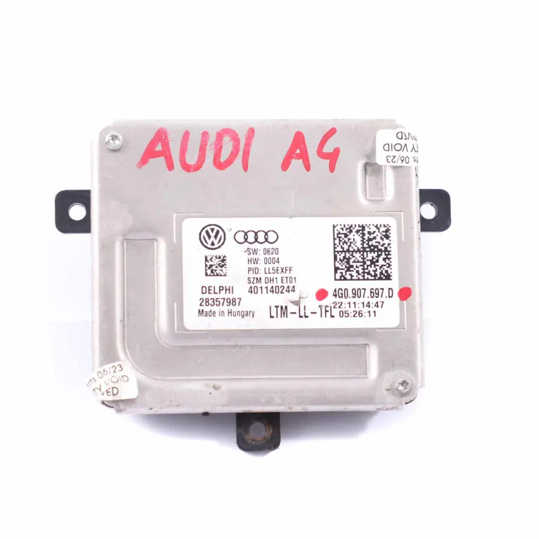 Module de contrôle des phares LED DRL avant pour Audi A4 B7 à propos du numéro de pièce 4G0907697D Audi A4 B7 Module de contrôle des phares LED DRL avant - SKU 4G0907697D - Numéro de pièce 4G0907697D