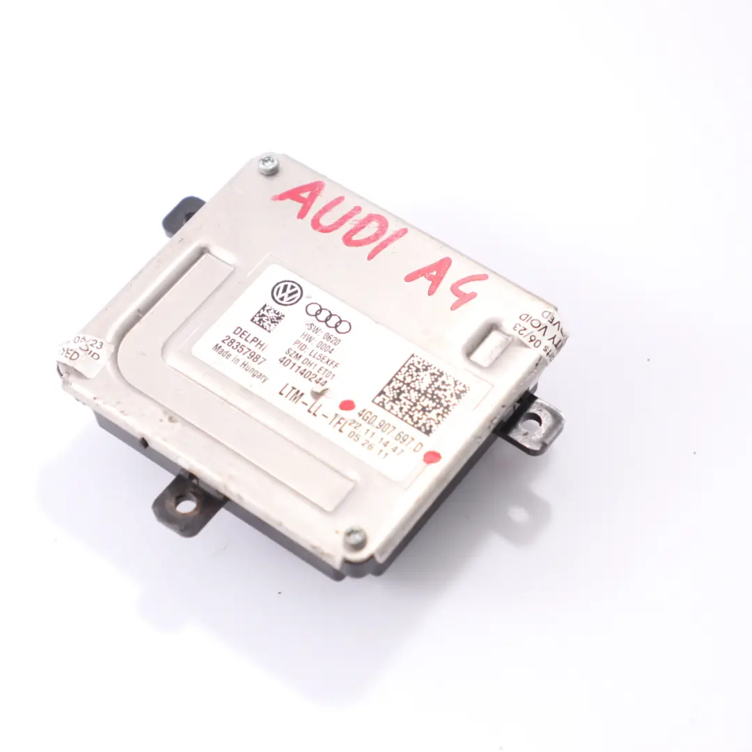 Audi A4 B7 Headlight Ballast LED Control Unit Module Front DRL - SKU 4G0907697D - Part number 4G0907697D