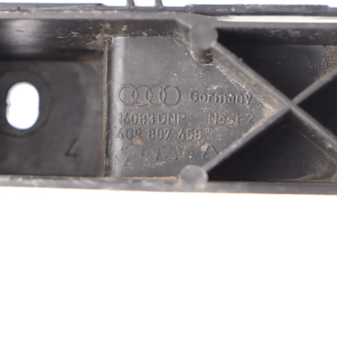 Centre Bumper Mount Support Bracket Rear 4G5807458 to Audi A6 C7 with Part number 4G9807458 Audi A6 C7 Centre Bumper Mount Support Bracket Rear 4G5807458 - SKU 4G9807458 - Part number 4G9807458