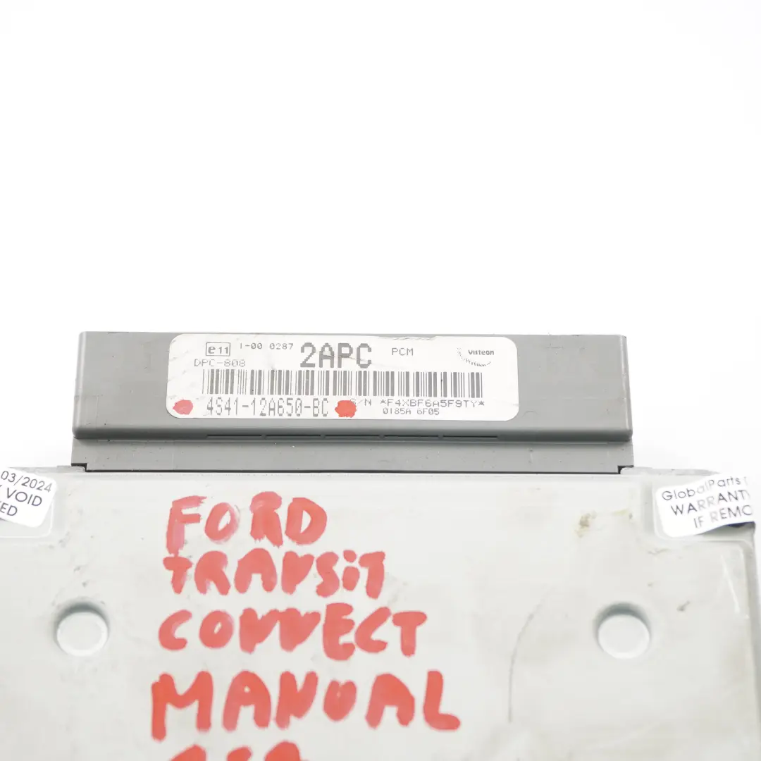 Control ECU Module Manual Ford Transit Connect 1.8 Diesel Engine - SKU 4S4112A650BC - Part number 4S4112A650BC