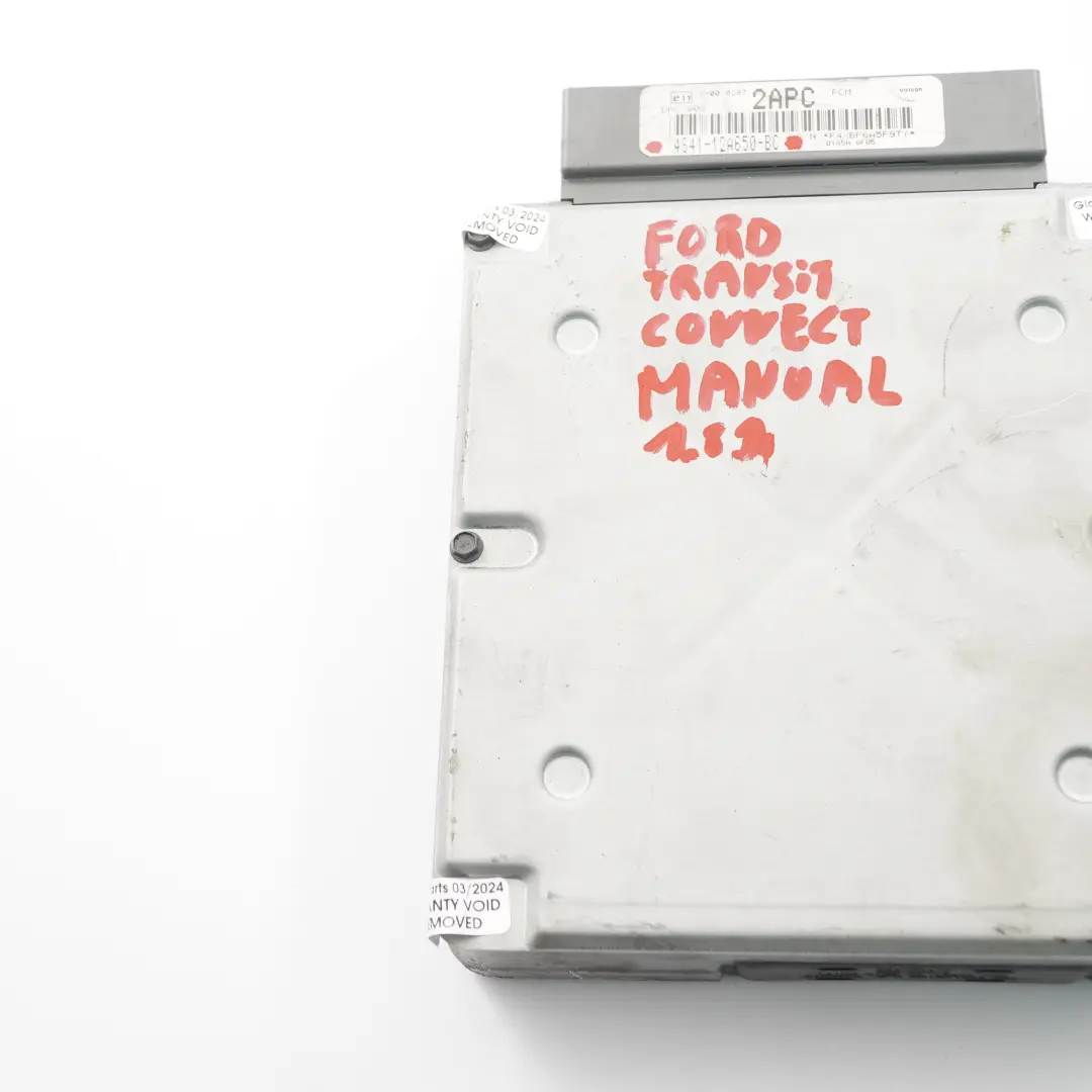 Control ECU Module Manual Ford Transit Connect 1.8 Diesel Engine - SKU 4S4112A650BC - Part number 4S4112A650BC