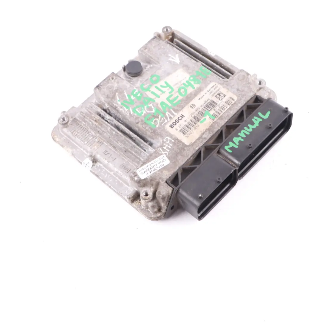 F1AE0481B 116HP Engine Unit Module ECU Manual to Iveco Daily 2.3 Diesel with Part number 504073032 Iveco Daily 2.3 Diesel F1AE0481B 116HP Engine Unit Module ECU Manual - SKU 504073032-1 - Part number 504073032