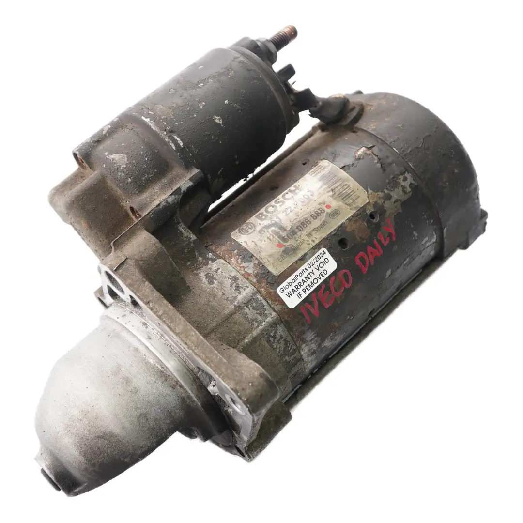MK3 Starter Motor Engine Diesel Bosch to Iveco Daily with Part number 504086888 Iveco Daily MK3 Starter Motor Engine Diesel Bosch - SKU 504086888 - Part number 504086888