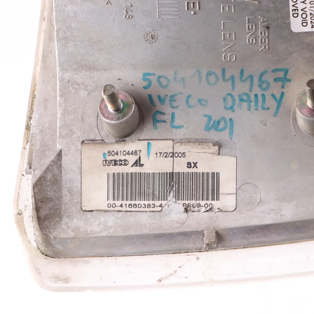 Turn Indicator Signal Light Lamp Front Left N/S to Iveco Daily 3 with Part number 504104467 Iveco Daily 3 Turn Indicator Signal Light Lamp Front Left N/S - SKU 504104467 - Part number 504104467