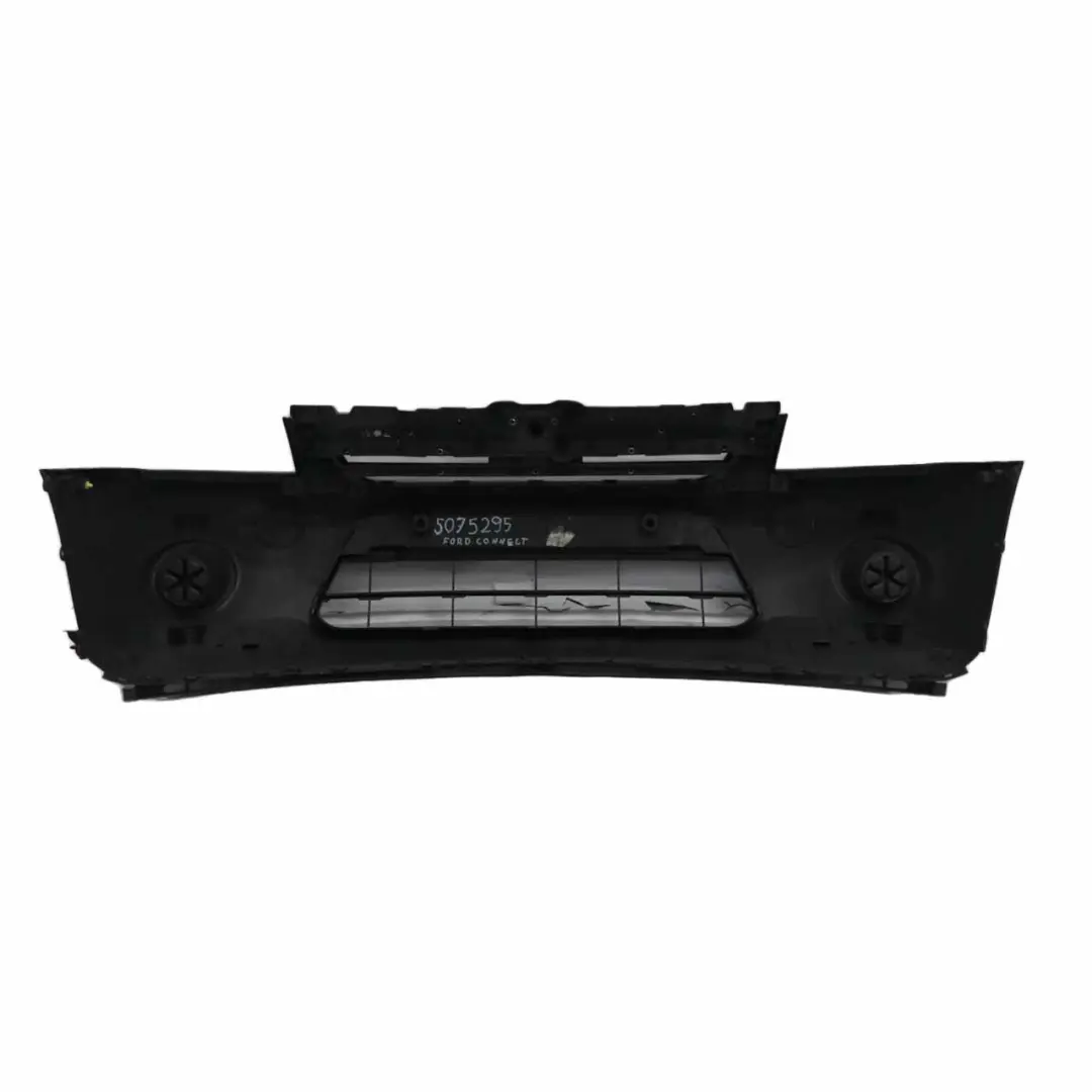 Front Bumper Trim Panel Grille Primed Textured Covering to Ford Transit Connect with Part number 5075295 Ford Transit Connect Front Bumper Trim Panel Grille Primed Textured Covering - SKU 5075295 - Part number 5075295