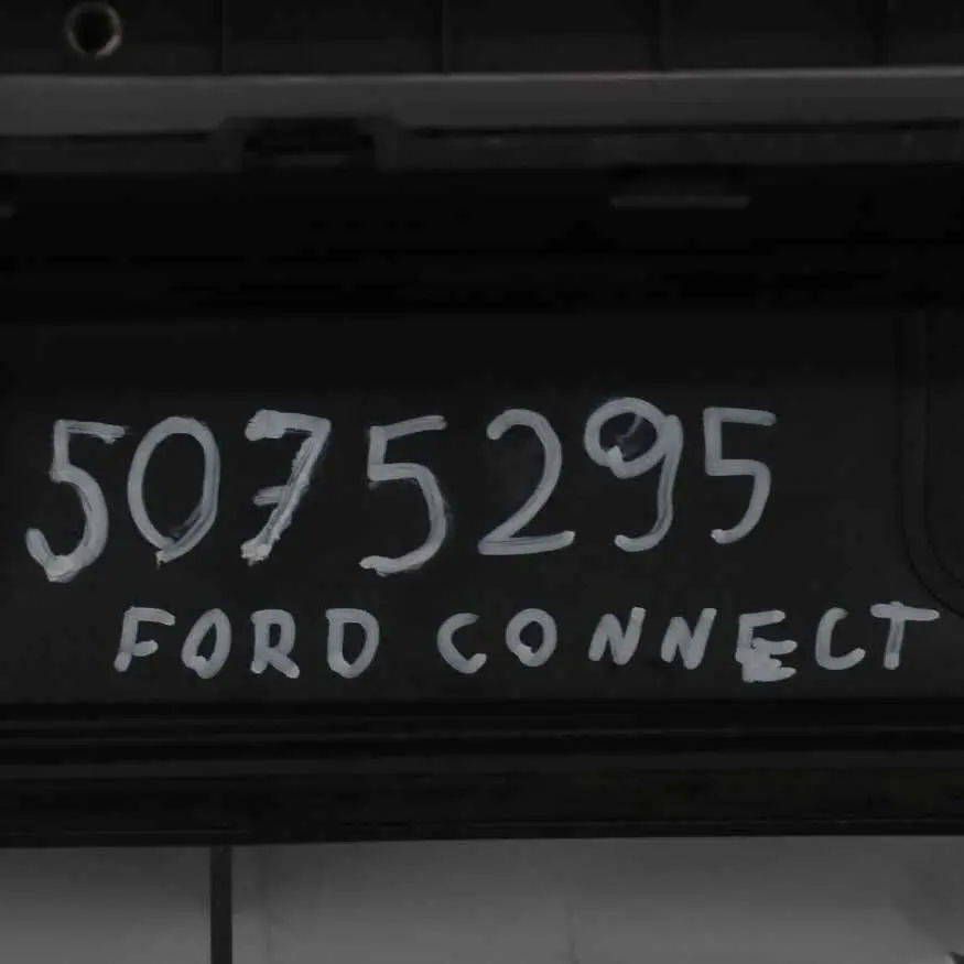 Front Bumper Trim Panel Grille Primed Textured Covering to Ford Transit Connect with Part number 5075295 Ford Transit Connect Front Bumper Trim Panel Grille Primed Textured Covering - SKU 5075295 - Part number 5075295