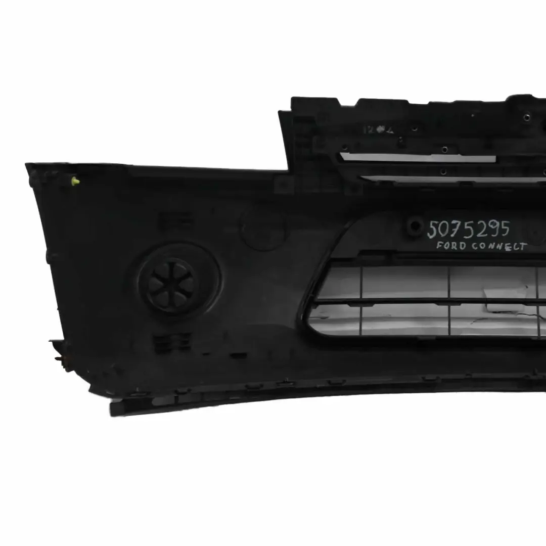 Front Bumper Trim Panel Grille Primed Textured Covering to Ford Transit Connect with Part number 5075295 Ford Transit Connect Front Bumper Trim Panel Grille Primed Textured Covering - SKU 5075295 - Part number 5075295