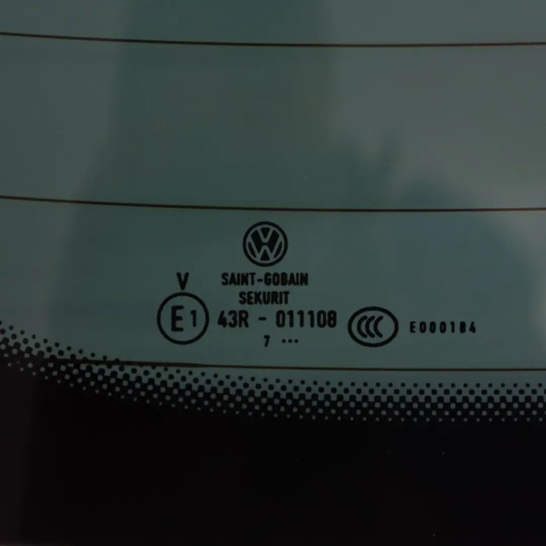 VW Volkswagen Golf Sportsvan Tail Rear Window Glass Heated Tinted - SKU 510845051G - Part number 510845051G