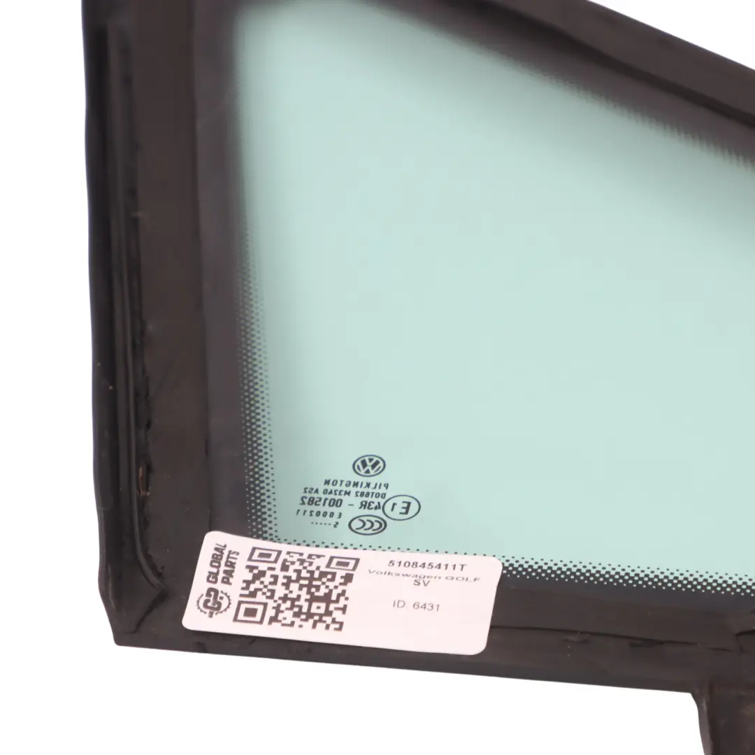 Volkswagen VW Golf SV Side Window Front Left N/S Fixed Triangle Glass AS2 - SKU 510845411T - Part number 510845411T