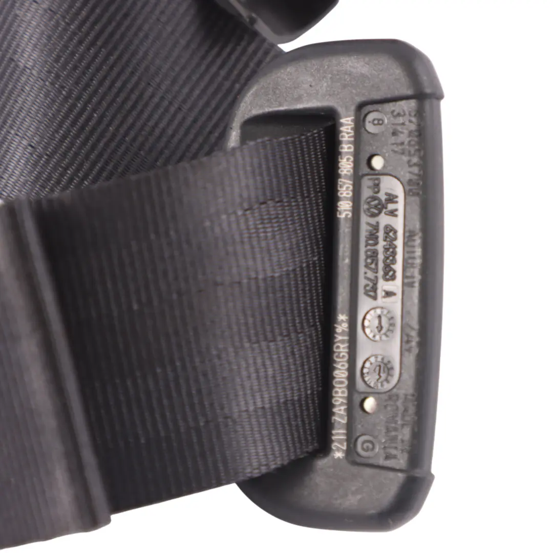 Cinturón de seguridad trasero izquierdo negro para Volkswagen VW Golf SV con número de pieza 510857805B Volkswagen VW Golf SV Cinturón de seguridad trasero izquierdo negro - SKU 510857805B - Número de pieza 510857805B