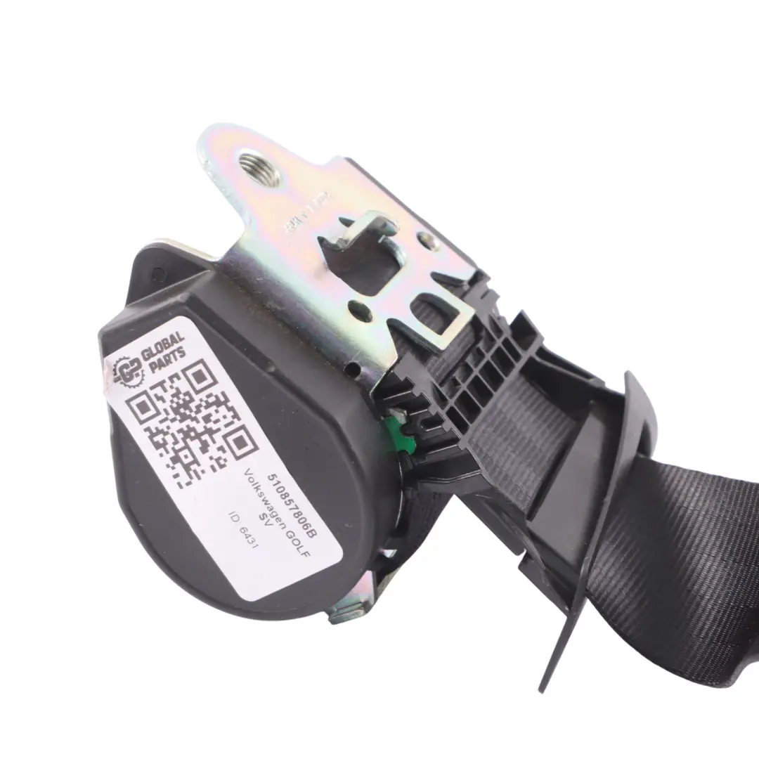 Volkswagen VW Golf SV Ceinture de sécurité arrière droite Noir - SKU 510857806B - Numéro de pièce 510857806B