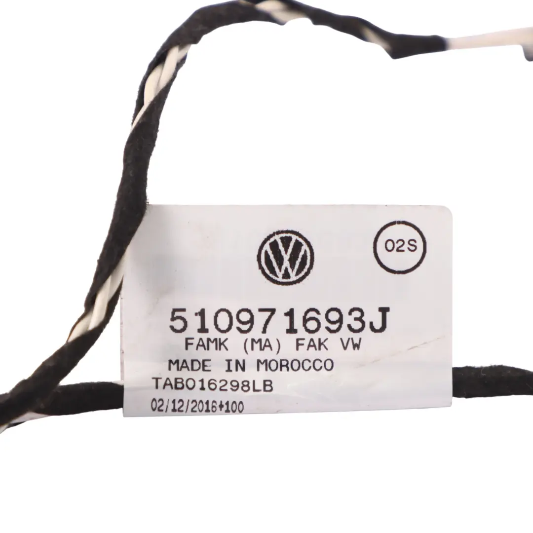 Door Harness Rear Left N/S Door Wiring Loom to Volkswagen Golf Sportsvan with Part number 510971693J Volkswagen Golf Sportsvan Door Harness Rear Left N/S Door Wiring Loom - SKU 510971693J - Part number 510971693J