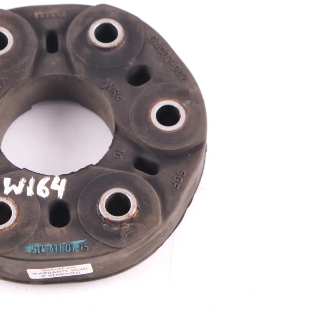 Prop Shaft Rubber Donut Flex Disc to Mercedes ML W164 with Part number 5144110115 Mercedes ML W164 Prop Shaft Rubber Donut Flex Disc - SKU 5144110115 - Part number 5144110115