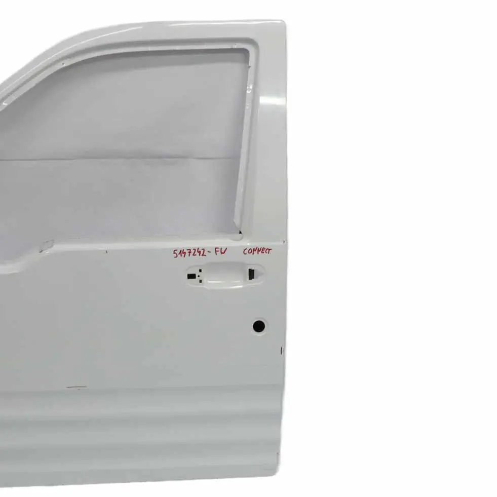 Front Door Left N/S Door Cover Shell Frozen White - Z2 to Ford Transit Connect with Part number 5147242 Ford Transit Connect Front Door Left N/S Door Cover Shell Frozen White - Z2 - SKU 5147242-FW - Part number 5147242