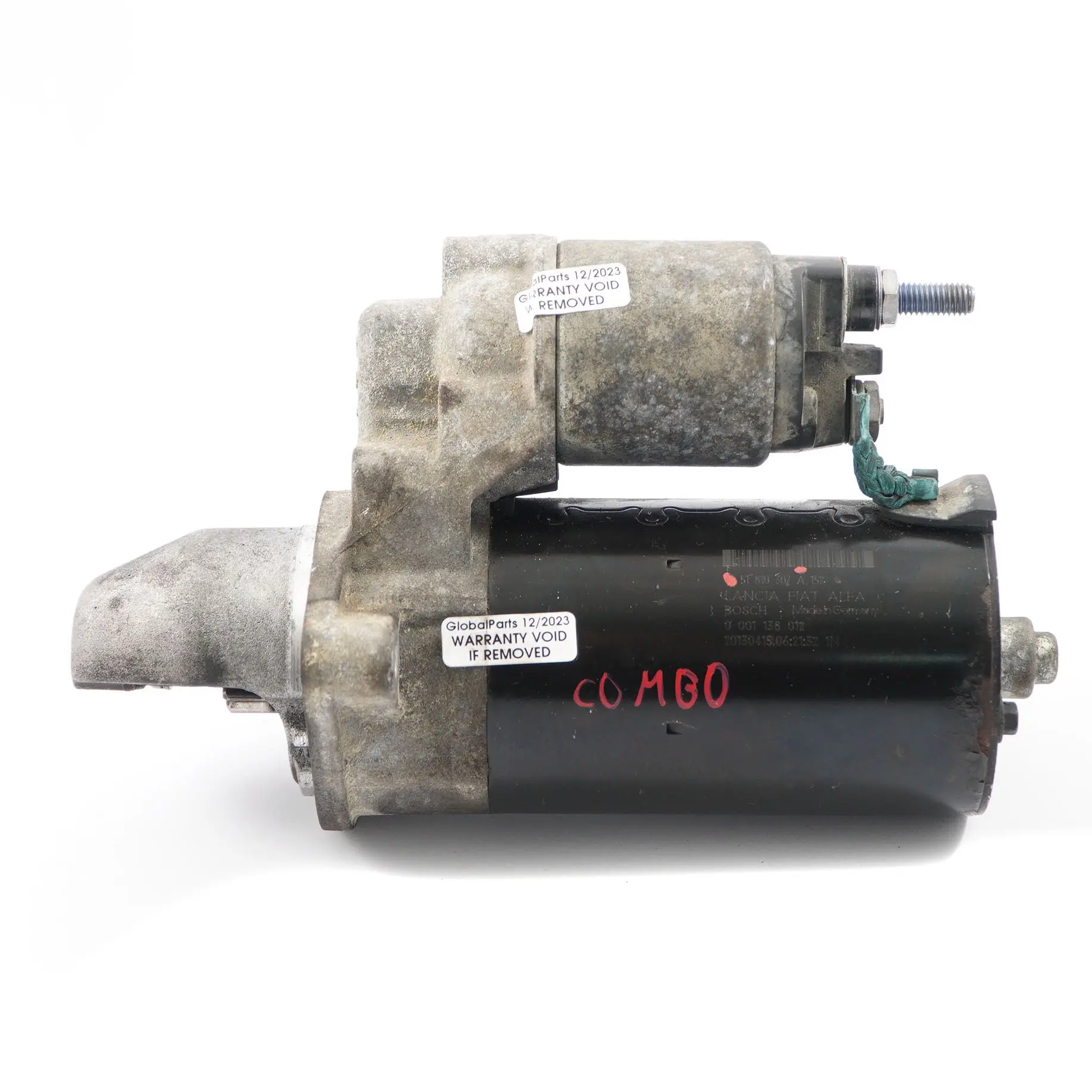 Vauxhall Combo Fiat Punto Doblo 1.3 Diesel Motorino di avviamento 51810307A152