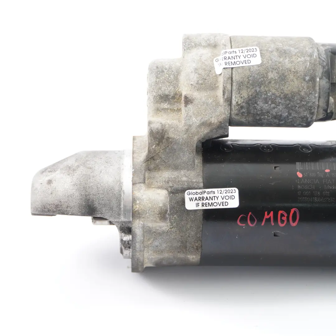 Vauxhall Combo Fiat Punto 1.3 Diesel Starter Motor - SKU 51810307A152 - Part number 51810307A152