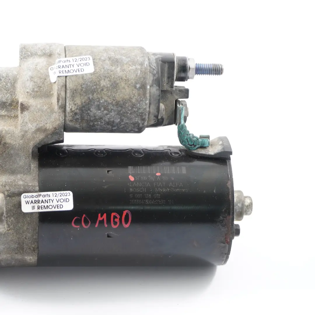 Opel Combo Fiat Punto Doblo Citroen Nemo 1.3 Diesel Anlasser - SKU 51810307A152 - Teilenummer 51810307A152
