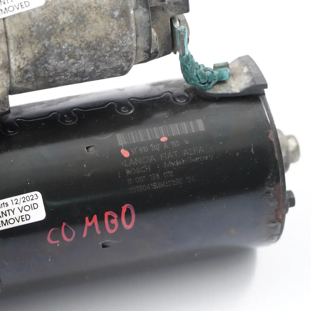 Moteur de démarrage pour Opel Combo Fiat Punto 1.3 Diesel à propos du numéro de pièce 51810307A152 Opel Combo Fiat Punto 1.3 Diesel Moteur de démarrage - SKU 51810307A152 - Numéro de pièce 51810307A152