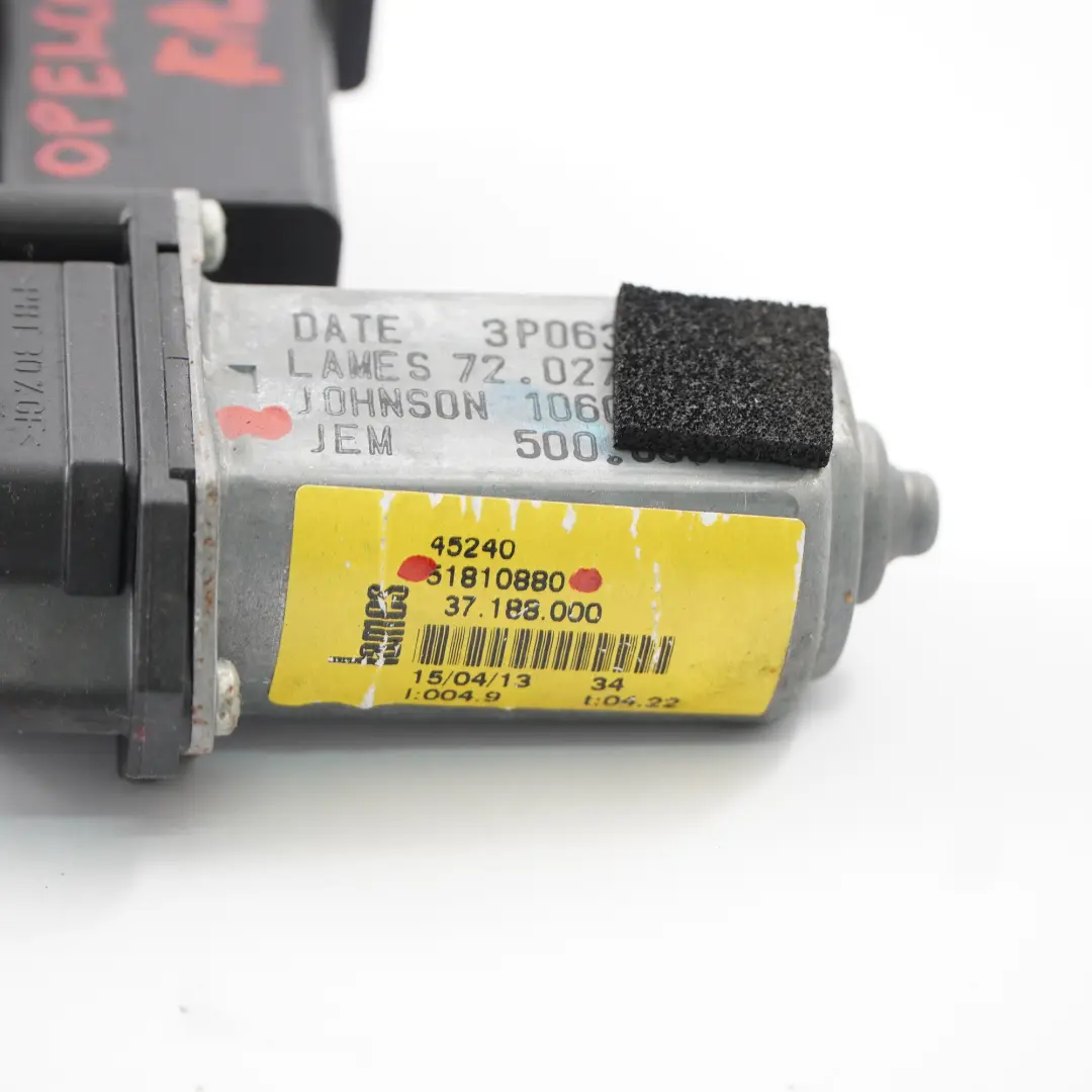 Vauxhall Opel Combo Motor Elevalunas Delantero Izquierdo - SKU 51810880 - Número de pieza 51810880