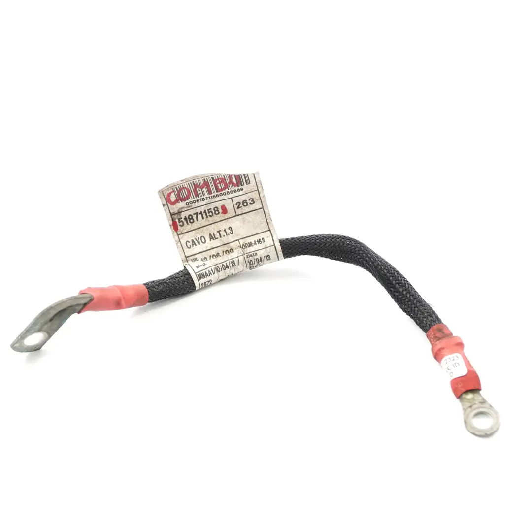 Positive Battery Cable Lead Wire to Vauxhall Combo Fiat Doblo with Part number 51871158 Vauxhall Combo Fiat Doblo Positive Battery Cable Lead Wire - SKU 51871158 - Part number 51871158