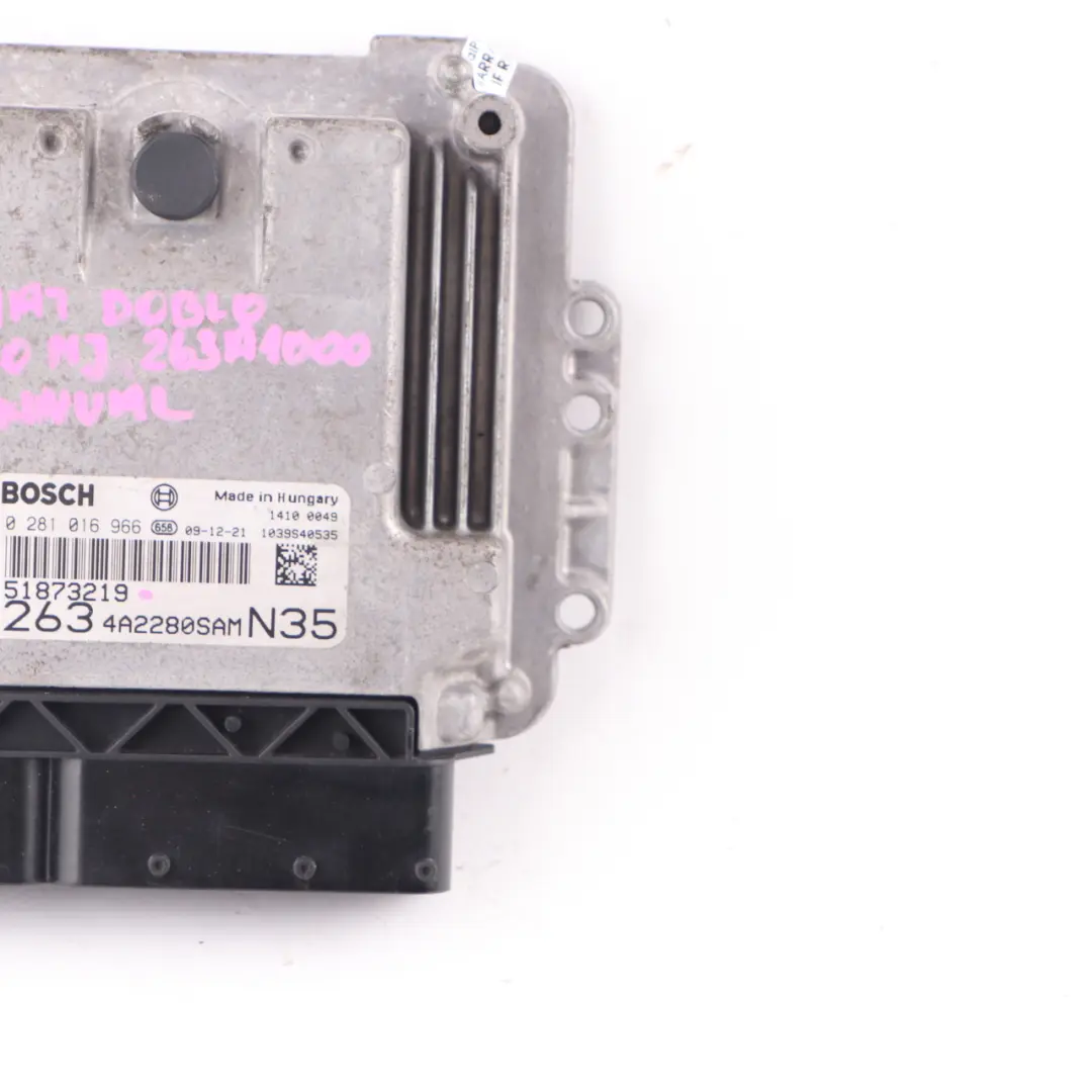 M-jet Diesel 163HP Engine Control Unit Module ECU Manual to Fiat Doblo 2.0 with Part number 51873219 Fiat Doblo 2.0 M-jet Diesel 163HP Engine Control Unit Module ECU Manual - SKU 51873219 - Part number 51873219