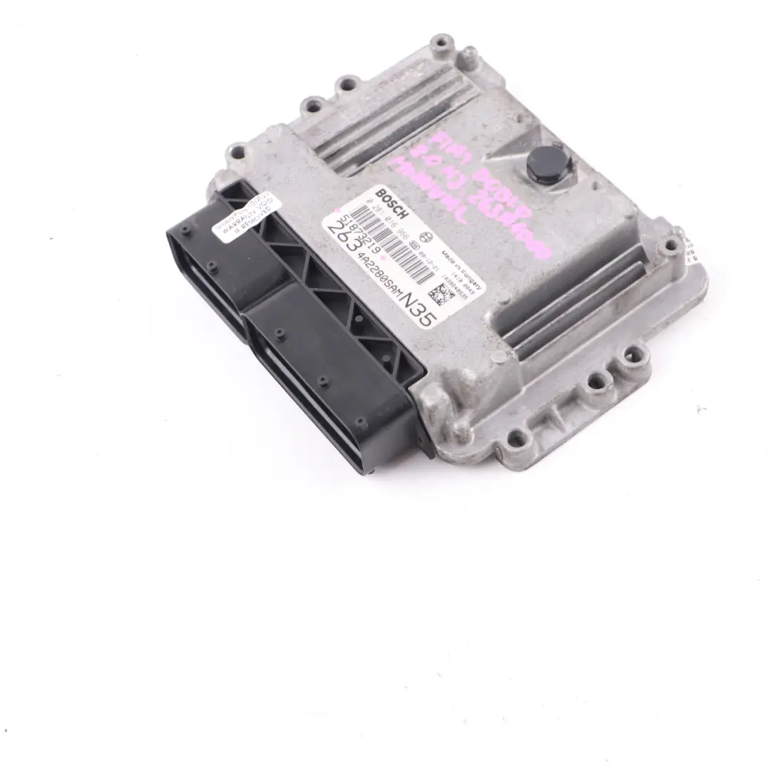 M-jet Diesel 163HP Engine Control Unit Module ECU Manual to Fiat Doblo 2.0 with Part number 51873219 Fiat Doblo 2.0 M-jet Diesel 163HP Engine Control Unit Module ECU Manual - SKU 51873219 - Part number 51873219