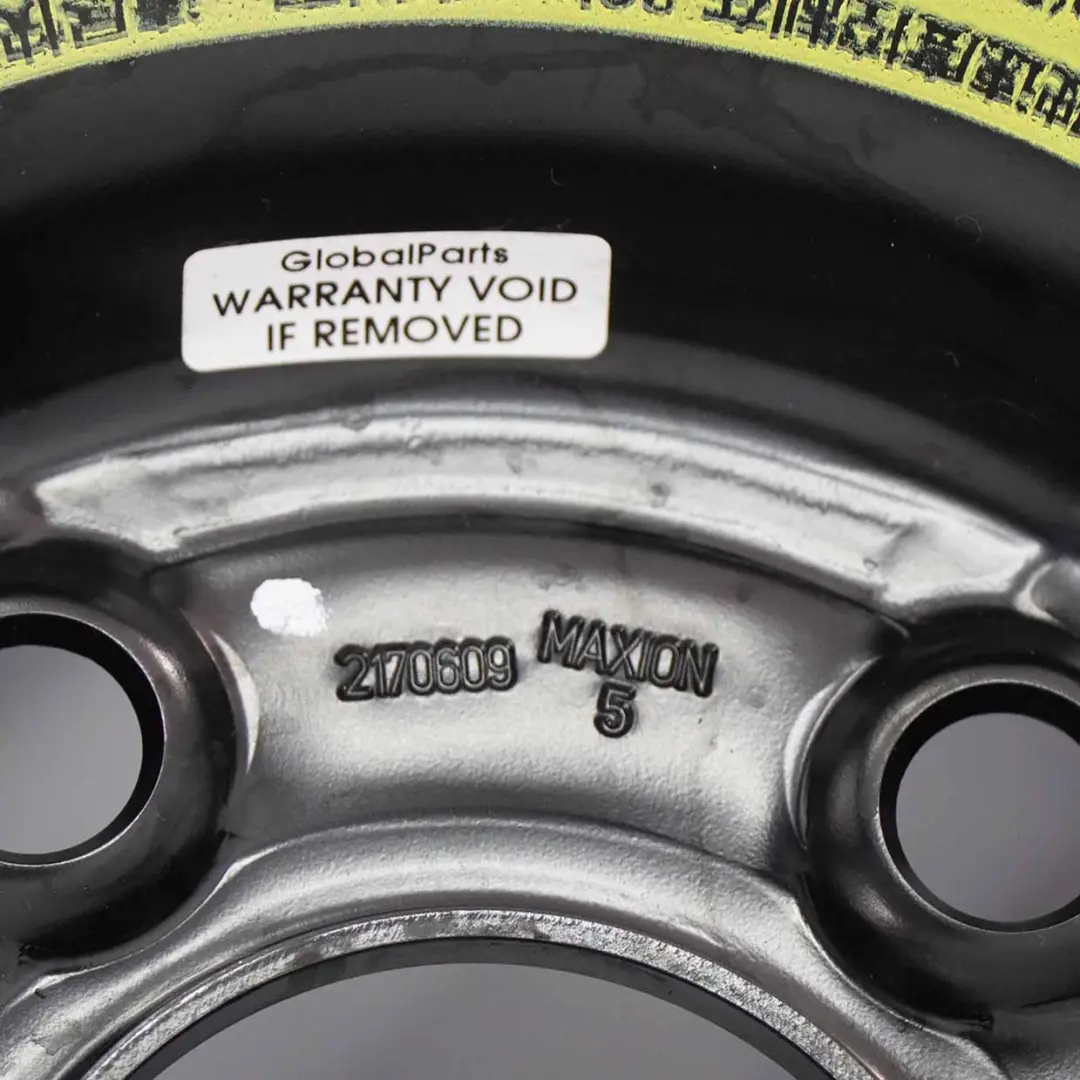 Ruota Di Scorta Hyundai KIA Compact Steel R17 Pneumatico 4J 135/90 per con numero di parte 52910-F1930 Ruota Di Scorta Hyundai KIA Compact Steel R17 Pneumatico 4J 135/90 - SKU 52910-F1930 - Numero di parte 52910-F1930