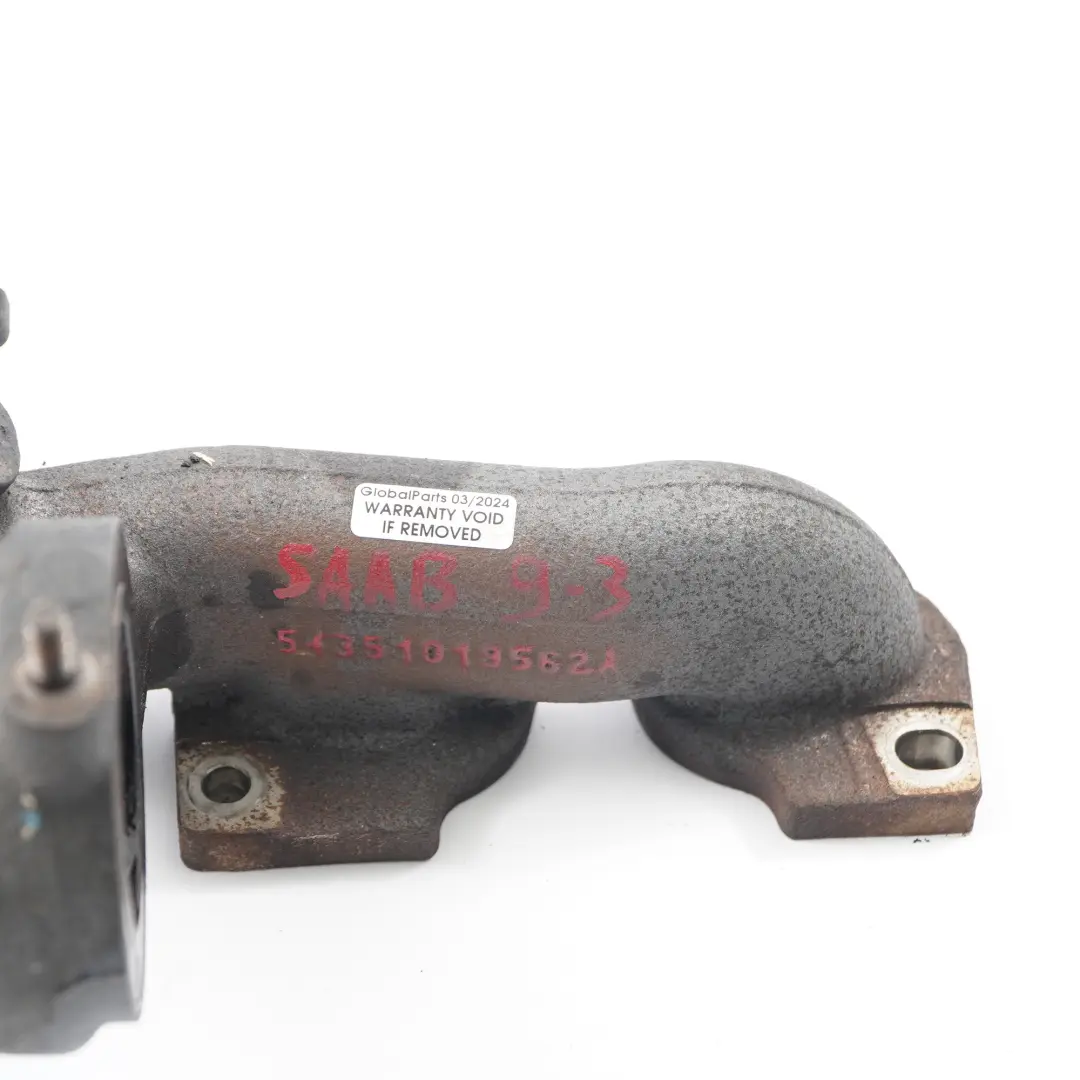 Saab 9-3 1.9 Ttid Z19DTR Diesel Colector de escape Turbo Parte - SKU 54351019562 - Número de pieza 54351019562