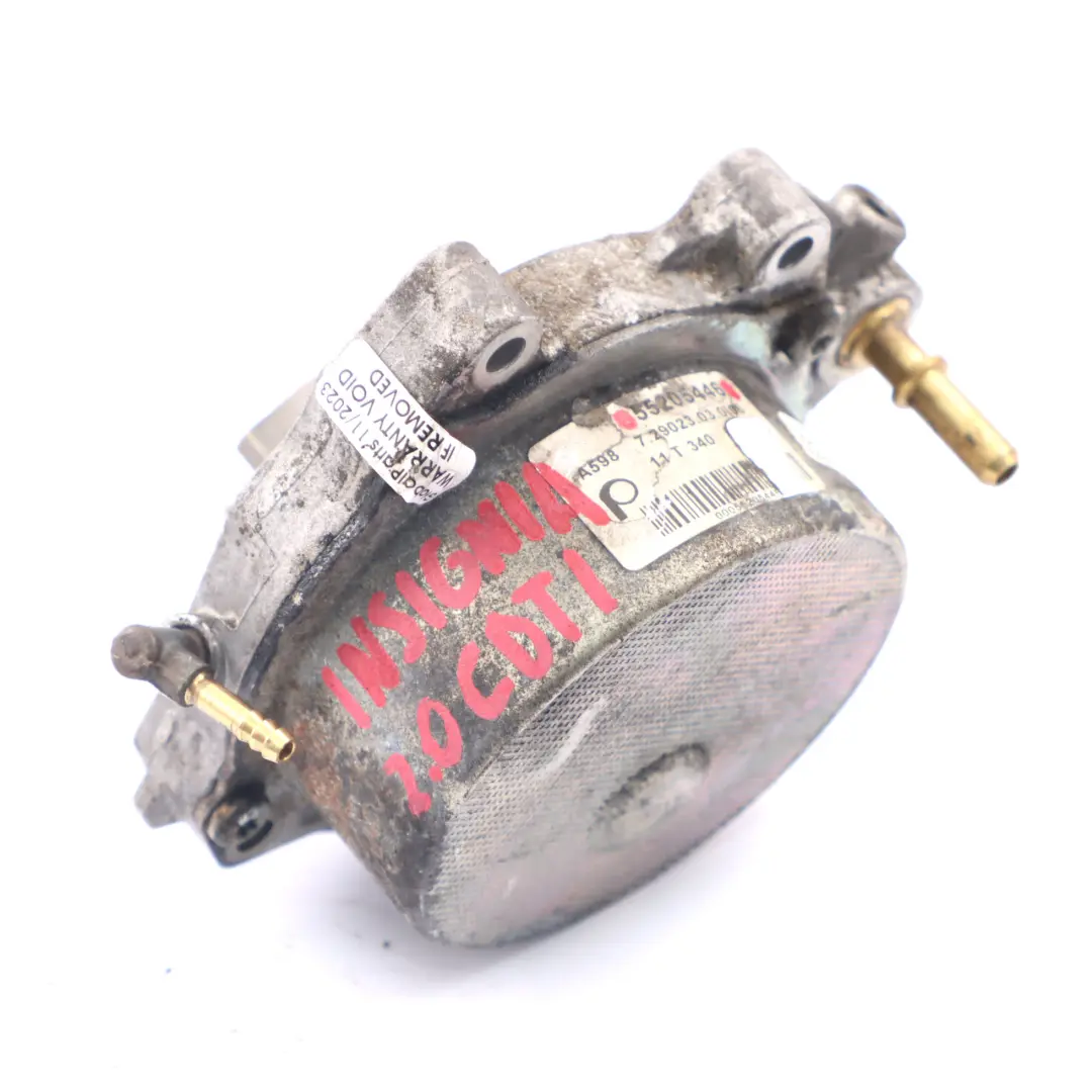 Opel Insignia A 2.0 CDTI A20DTH Motore Diesel Pompa del Vuoto - SKU 55205446 - Numero di parte 55205446