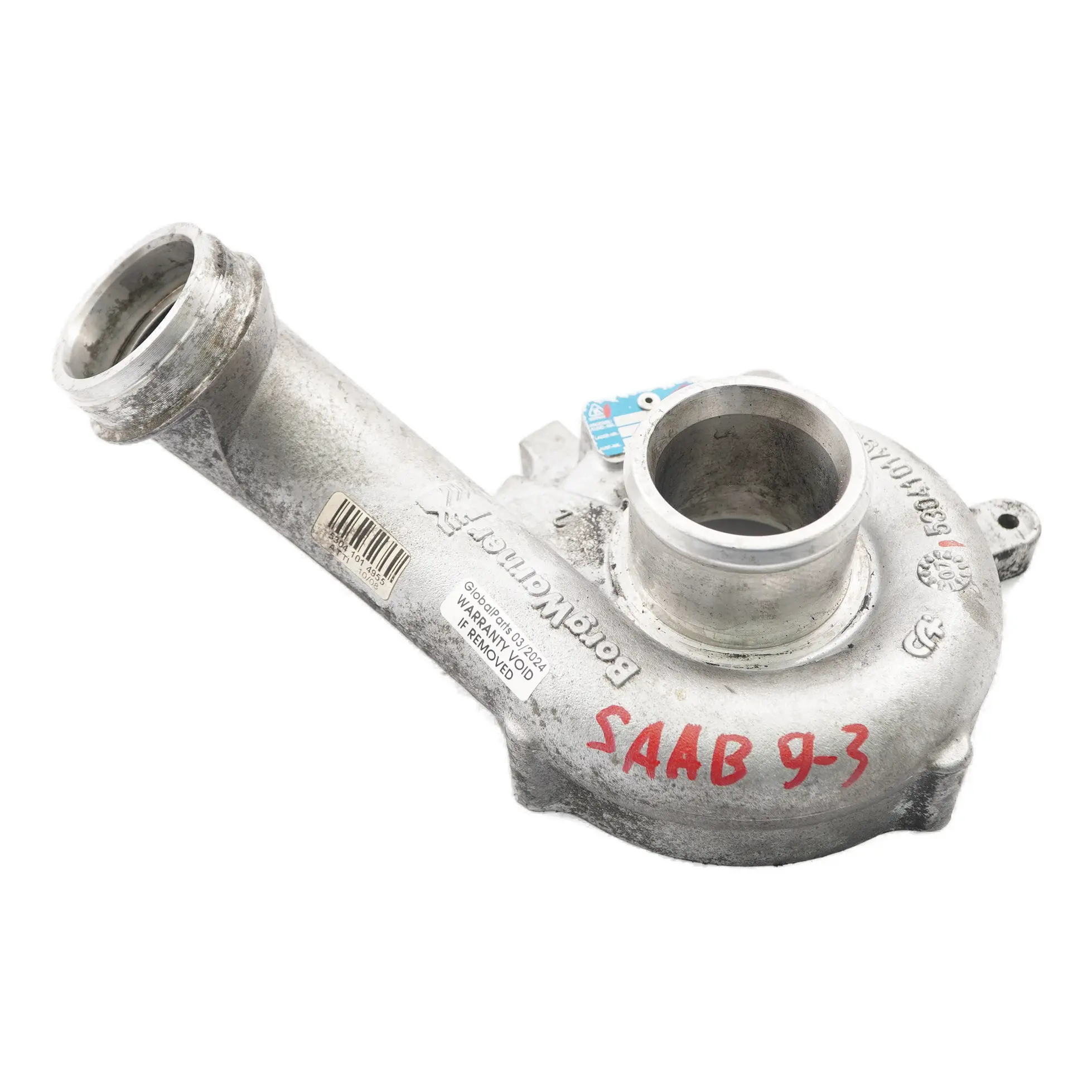 Saab 9-3 1.9 TTiD turbocompressore parte coperchio alloggiamento 53041014989