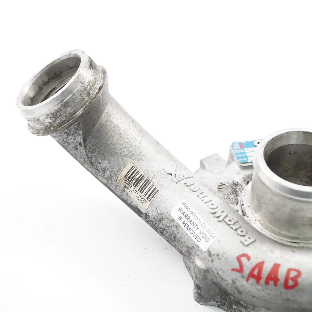 turbocompressore parte coperchio alloggiamento 53041014989 per Saab 9-3 1.9 TTiD con numero di parte 55215256 Saab 9-3 1.9 TTiD turbocompressore parte coperchio alloggiamento 53041014989 - SKU 55215256-1 - Numero di parte 55215256