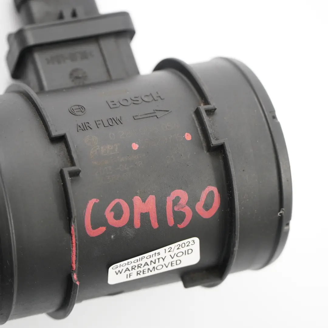 Opel Combo 1.3 1.6 D Air Flow Mass Meter Sensor MAF Air Flow Unit - SKU 55220715-1 - Part number 55220715