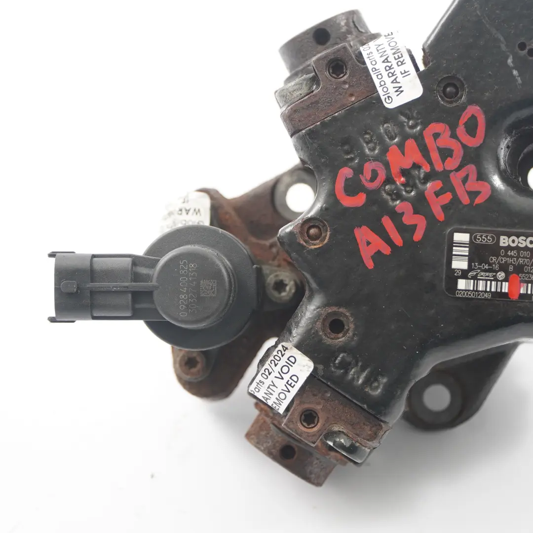 Inyección Alta Presión Bomba Combustible para Opel Combo D 1.3 CDTi Diesel con número de pieza 55236707 Opel Combo D 1.3 CDTi Diesel Inyección Alta Presión Bomba Combustible - SKU 55236707 - Número de pieza 55236707