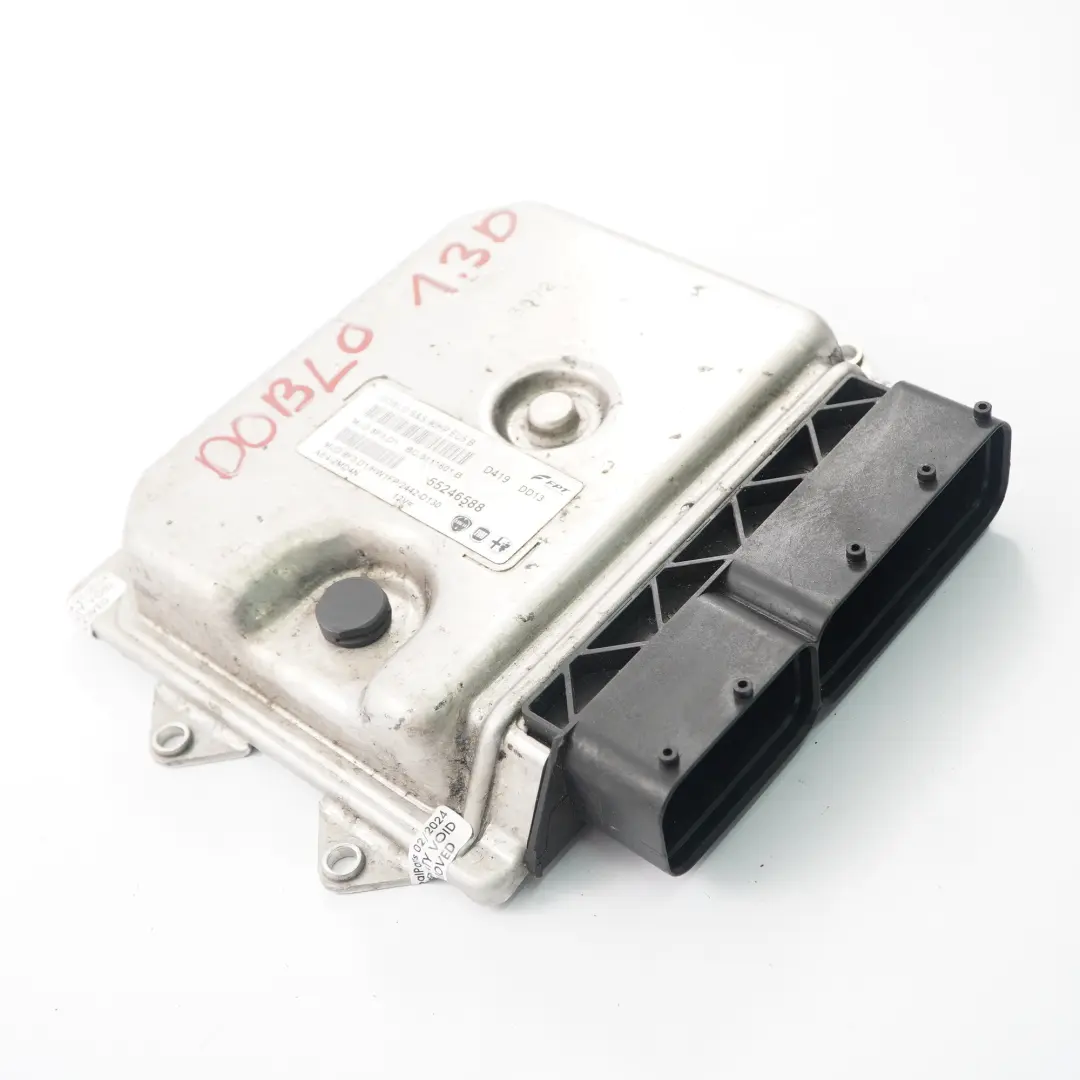 Fiat Doblo 1.3 Diesel Multijet 90HP Engine Control Unit Module ECU - SKU 55246588 - Part number 55246588