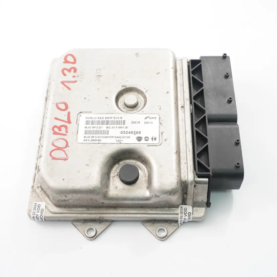 90HP Módulo Unidad Control Motor ECU para Fiat Doblo 1.3 Diesel Multijet con número de pieza 55246588 Fiat Doblo 1.3 Diesel Multijet 90HP Módulo Unidad Control Motor ECU - SKU 55246588 - Número de pieza 55246588