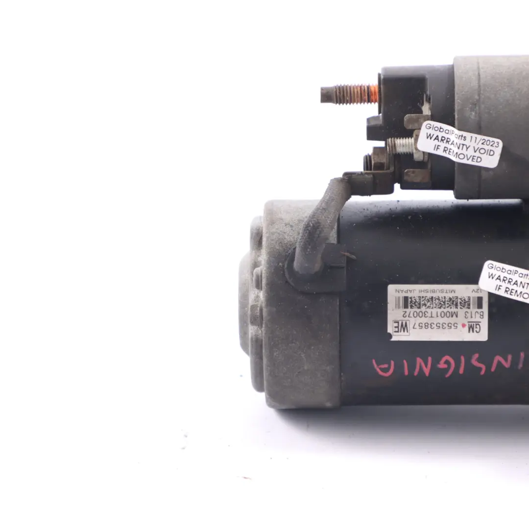 Motor De Arranque Opel Astra Vectra Insignia 2.0 CDTI Diesel Motor - SKU 55353857 - Número de pieza 55353857