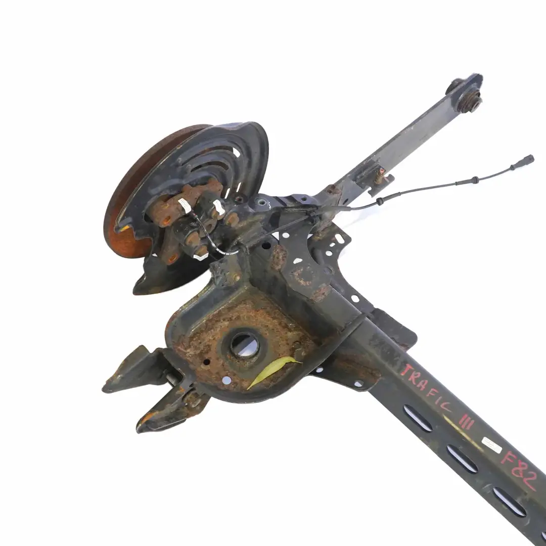 Axle Renault Trafic 3 Opel Vivaro B Suspension Support Assembly to Rear with Part number 555027019R Rear Axle Renault Trafic 3 Opel Vivaro B Suspension Support Assembly - SKU 555027019R - Part number 555027019R