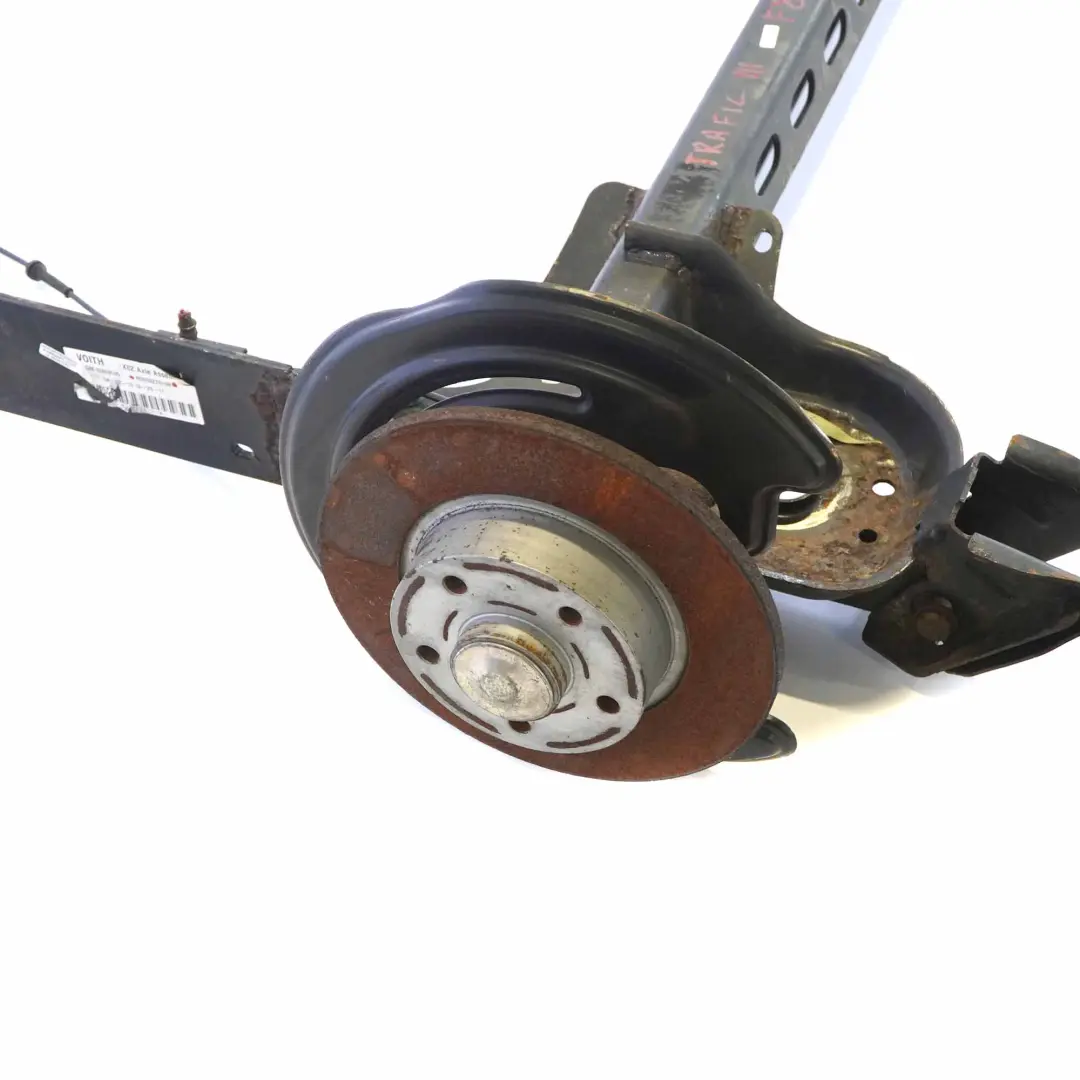 Eje trasero Renault Trafic 3 Opel Vivaro Conjunto soporte suspensión para con número de pieza 555027019R Eje trasero Renault Trafic 3 Opel Vivaro Conjunto soporte suspensión - SKU 555027019R - Número de pieza 555027019R