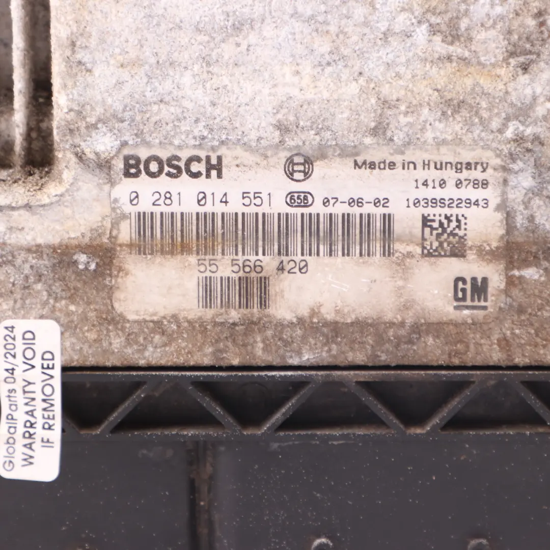 ECU Saab 9-3 1.9 Tid Z19DTH Diesel Engine Control Module Unit Automatic to with Part number 55566420 ECU Saab 9-3 1.9 Tid Z19DTH Diesel Engine Control Module Unit Automatic - SKU 55566420 - Part number 55566420