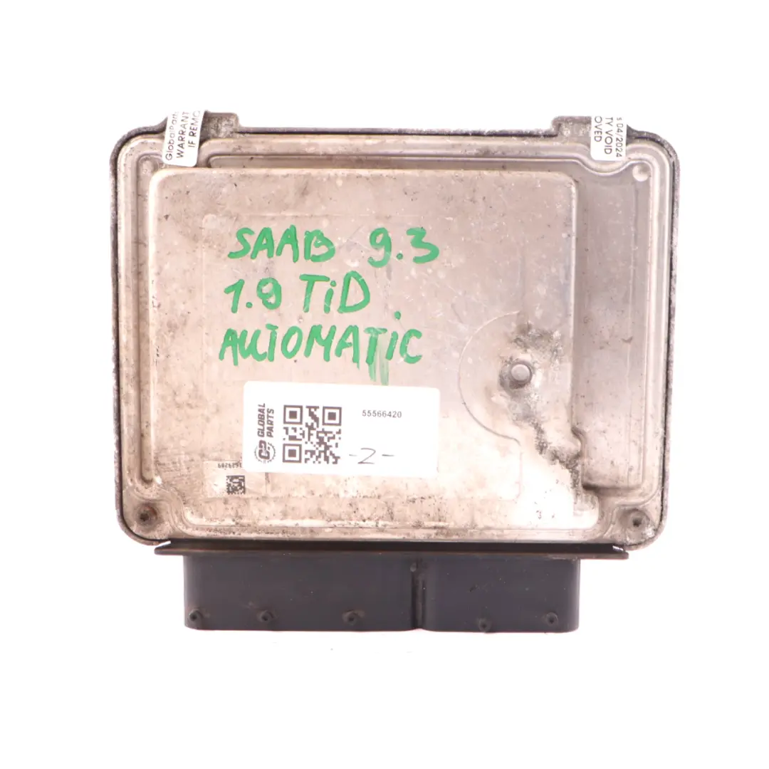  ECU Saab 9-3 1.9 Tid Z19DTH Diesel Engine Control Module Unit Automatic - SKU 55566420 - Part number 55566420