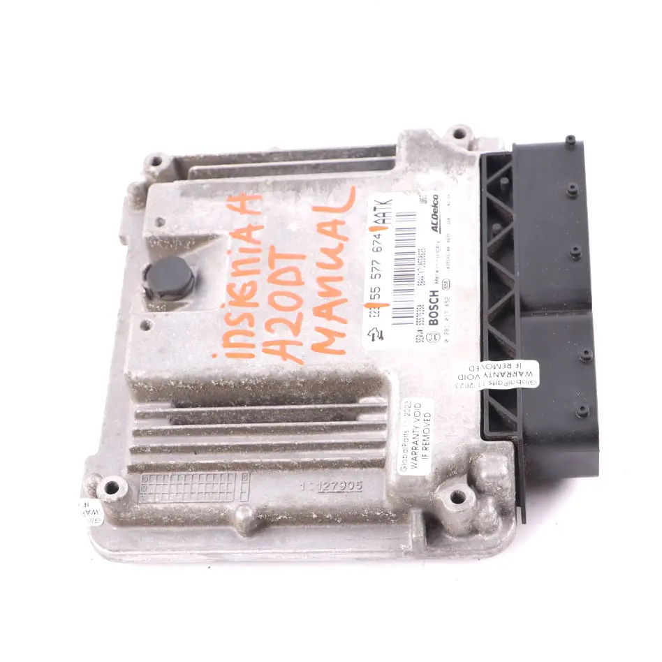 Vauxhall Insignia A 2.0 CDTi A20DTH 160HP Engine Unit ECU Manual - SKU 55577674 - Part number 55577674