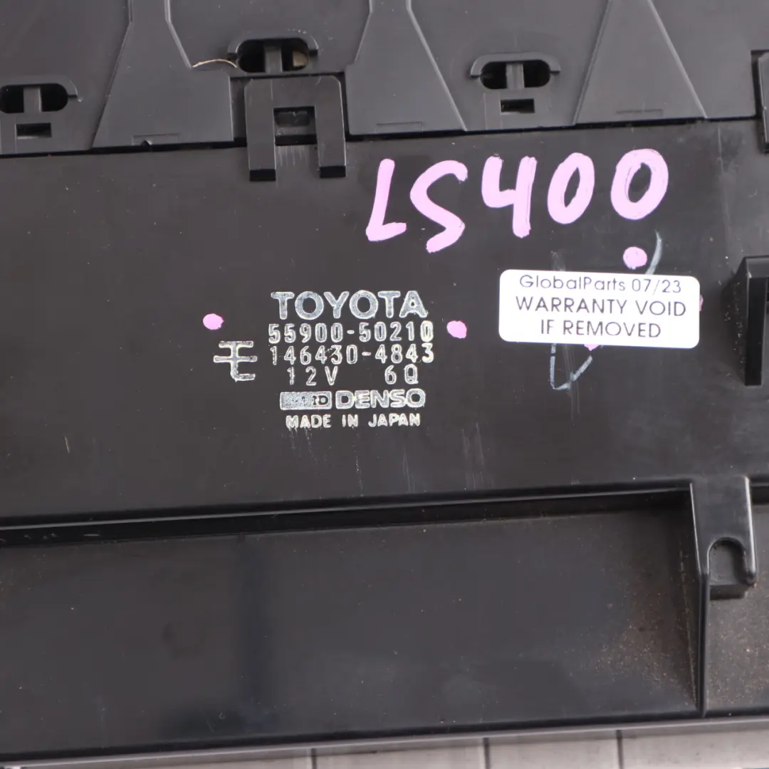 Lexus LS400 Air Conditioning Switch Climate Control Unit Panel - SKU 55900-50210 - Part number 55900-50210